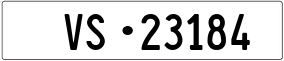 Trailer License Plate